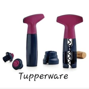 🍷🍾NWT‼️ Tupperware brand Corkscrew & Vacuum Sealer Set